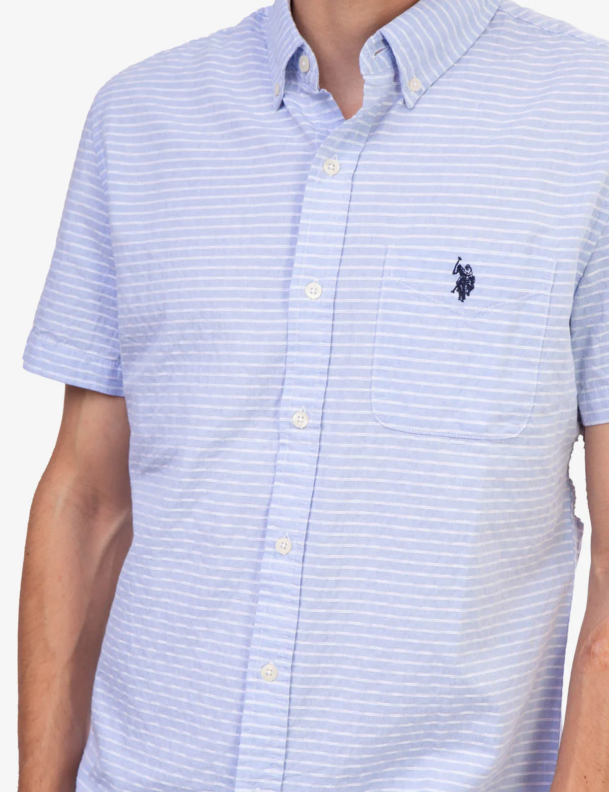 DOBBY HORIZONTAL STRIPE SHIRT sold by U.S. Polo Assn. product image thumbnail 5
