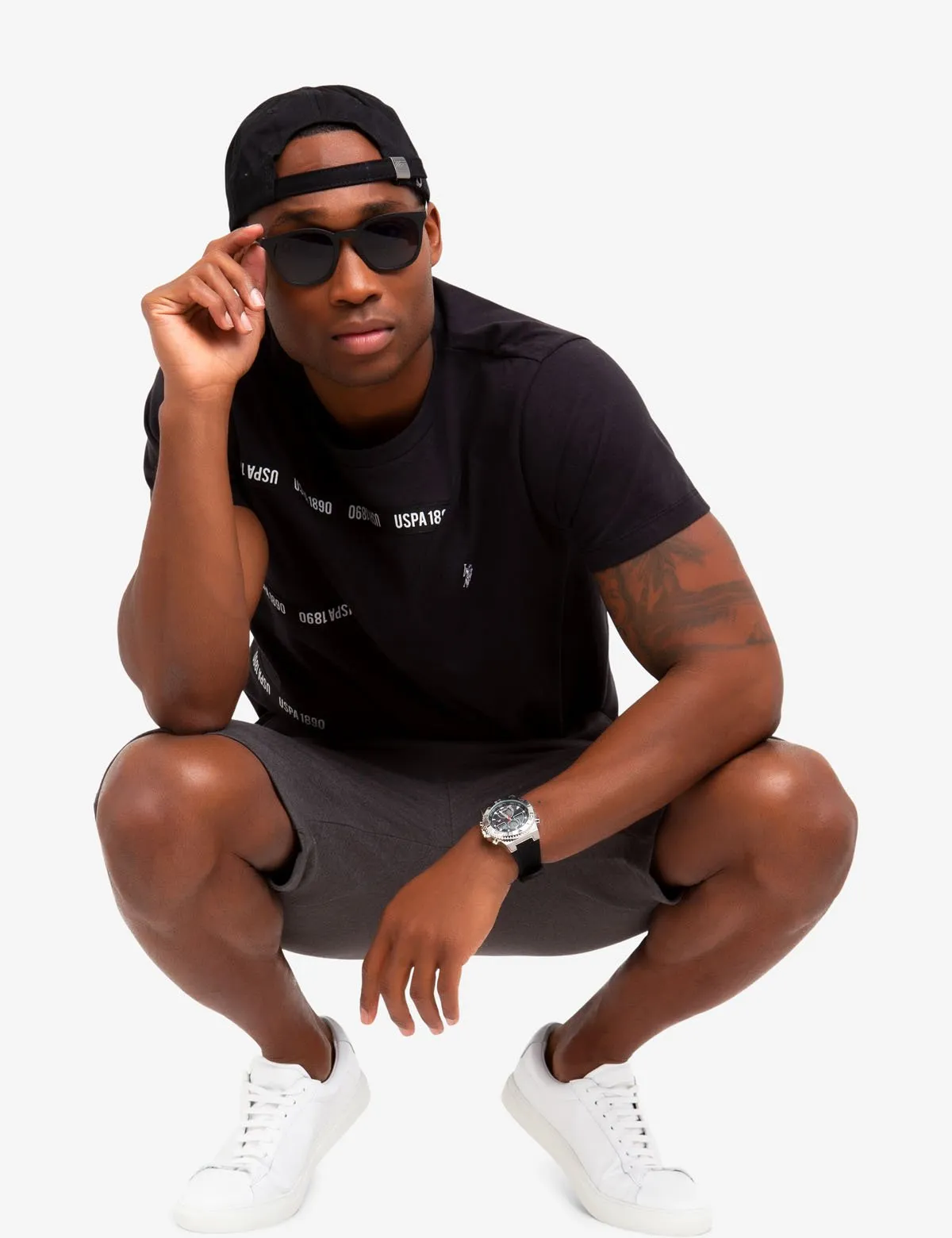 CREW NECK TAPE STRIPED T-SHIRT sold by U.S. Polo Assn. product image thumbnail 2