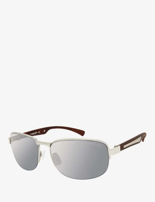 MEN'S SEMI-RIMELESS RECTANGULAR METAL SUNGLASSES sold by U.S. Polo Assn.