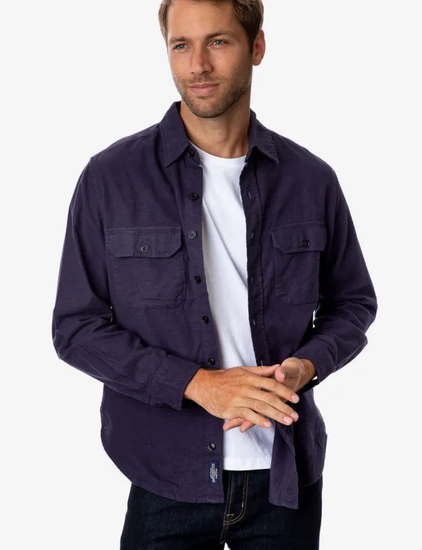 HEAVY BRUSHED CANVAS OVERSHIRT sold by U.S. Polo Assn.