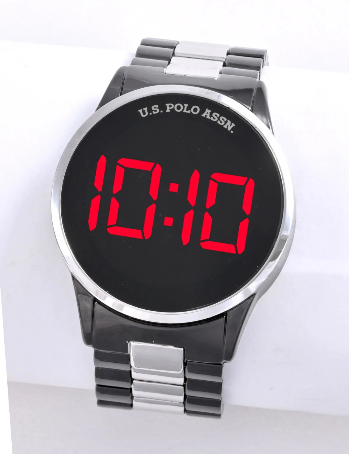 MEN'S BLACK SILVER TWO TONE LED BRACELET WATCH sold by U.S. Polo Assn.