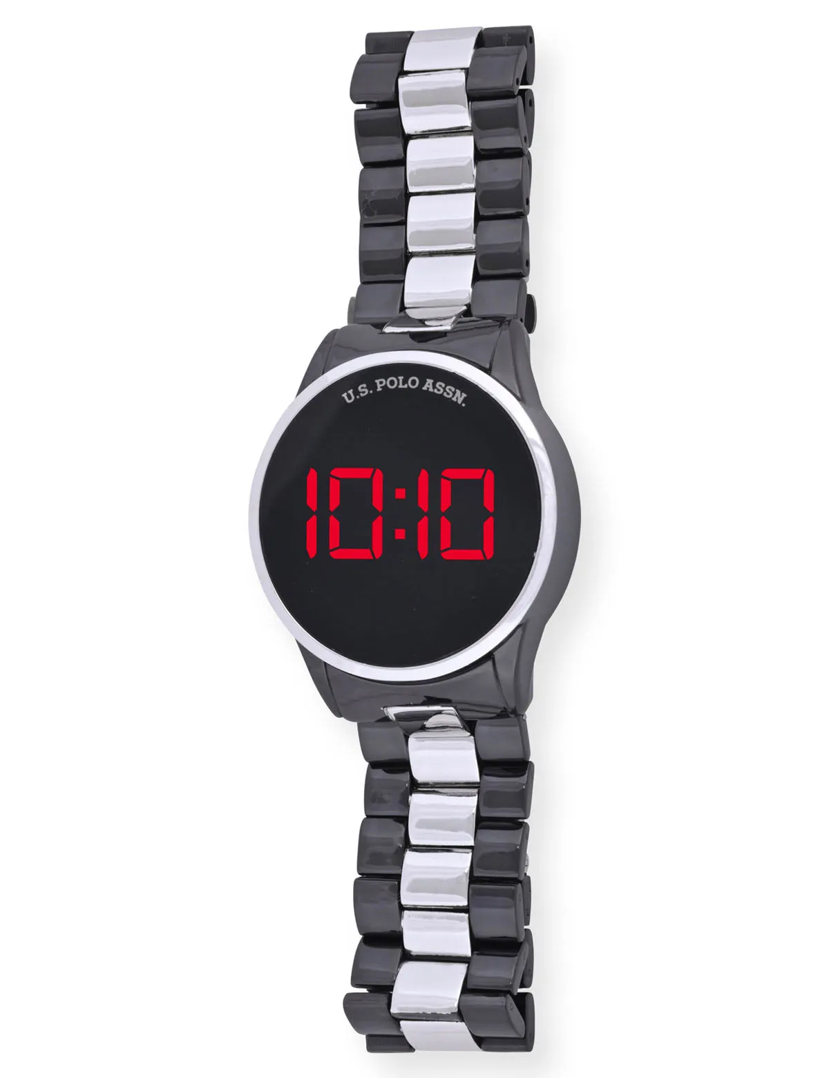 MEN'S BLACK SILVER TWO TONE LED BRACELET WATCH sold by U.S. Polo Assn. product image thumbnail 3