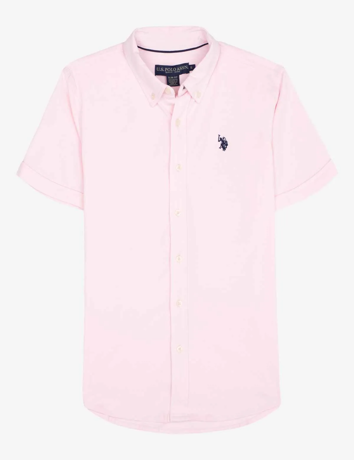 SOLID BUTTON UP JERSEY SHIRT sold by U.S. Polo Assn. product image thumbnail 3