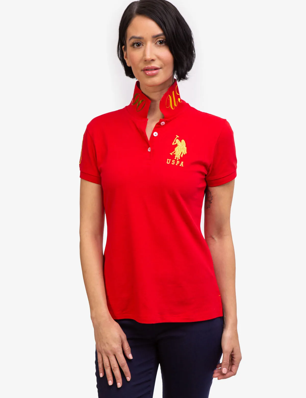 USPA METALLIC PRINT POLO SHIRT sold by U.S. Polo Assn. product image thumbnail 2
