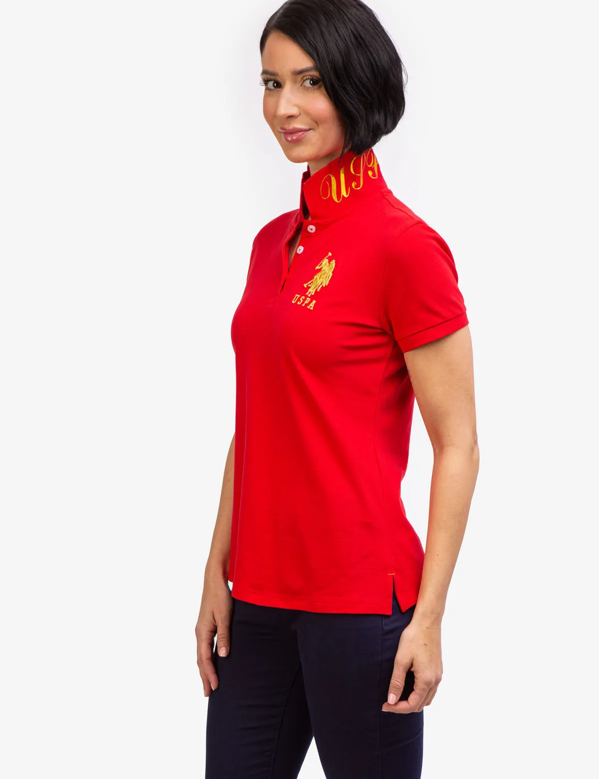 USPA METALLIC PRINT POLO SHIRT sold by U.S. Polo Assn. product image thumbnail 4
