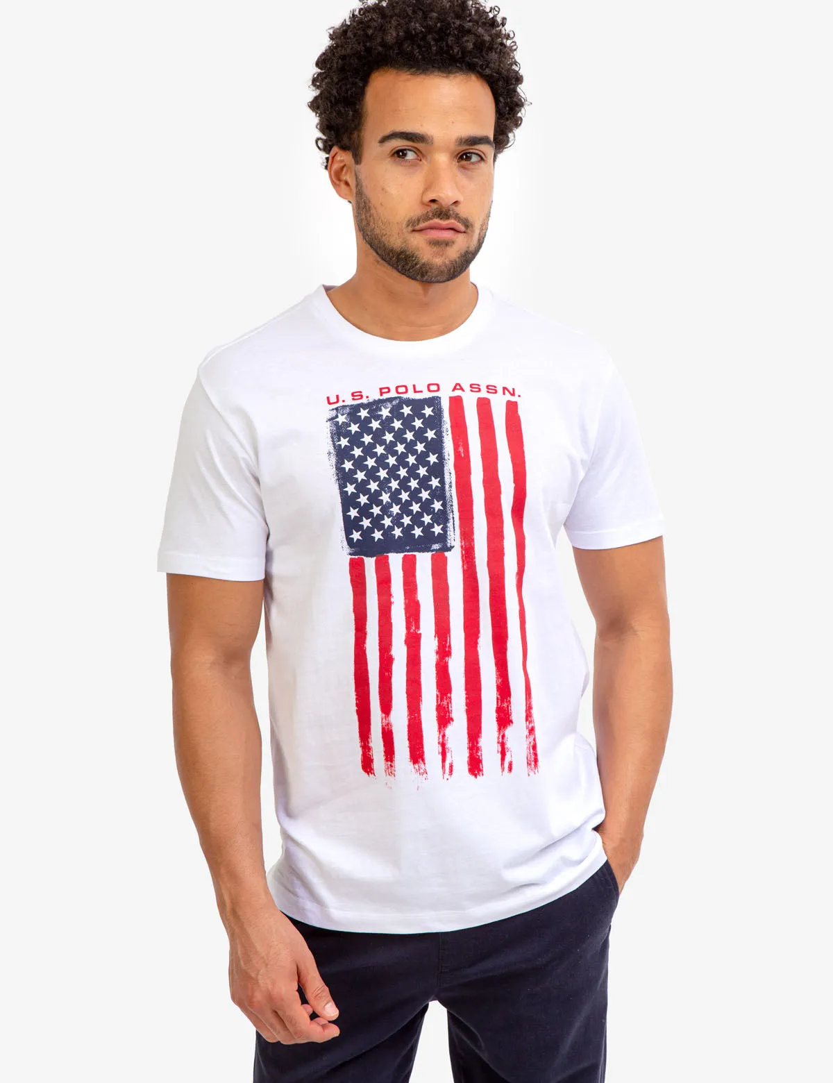 PRINTED FLAG GRAPHIC JERSEY T-SHIRT sold by U.S. Polo Assn. product image thumbnail 3