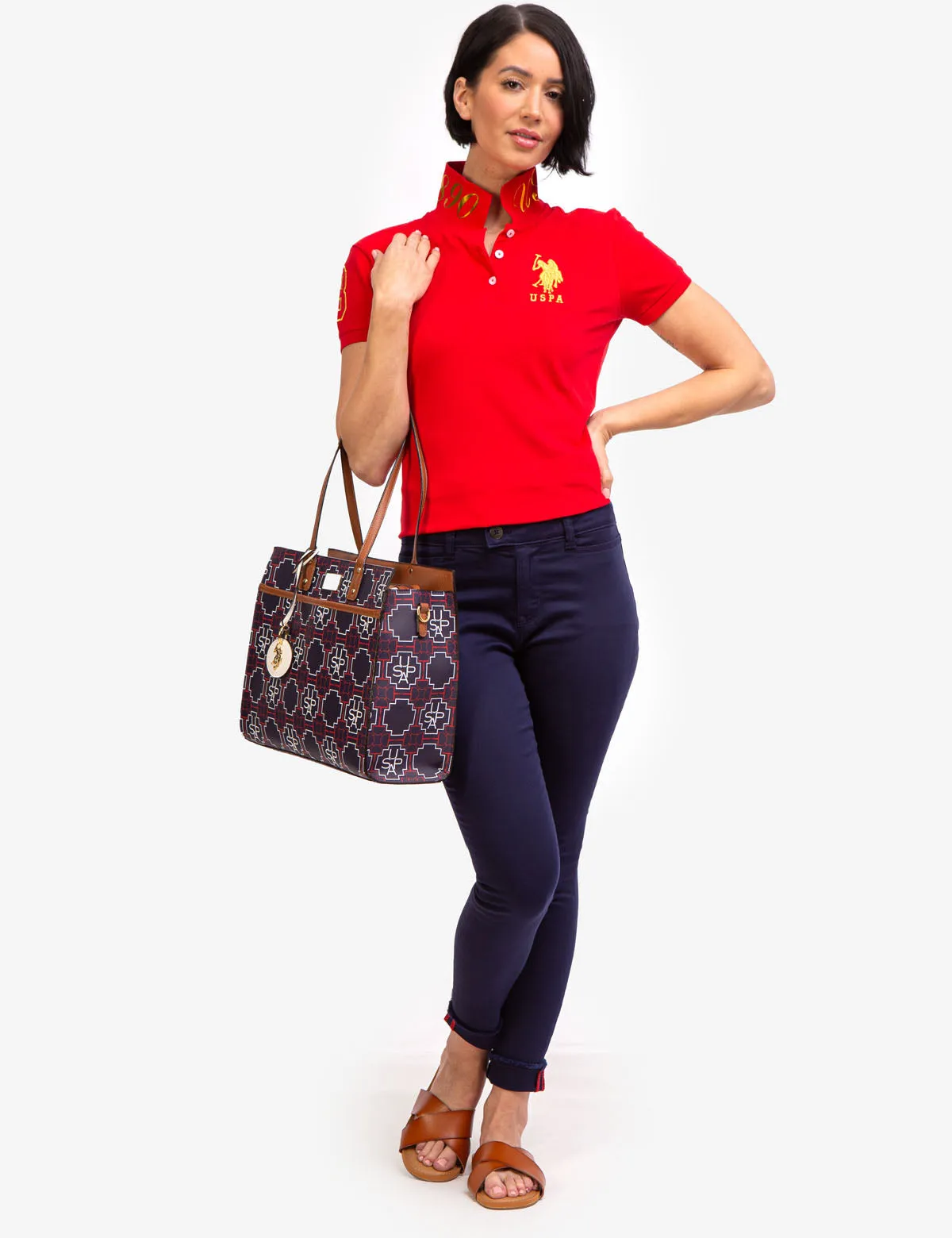 USPA METALLIC PRINT POLO SHIRT sold by U.S. Polo Assn. product image thumbnail 3