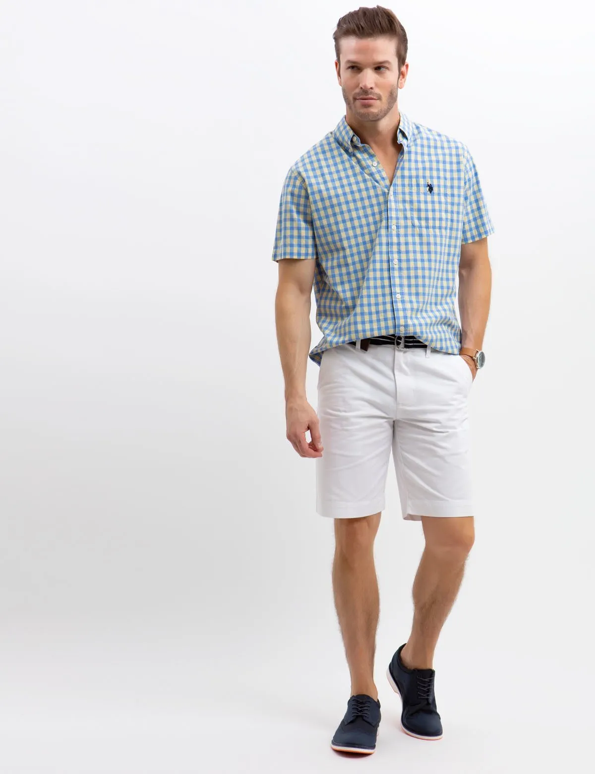 STRETCH SLIM POPLIN SHIRT sold by U.S. Polo Assn.