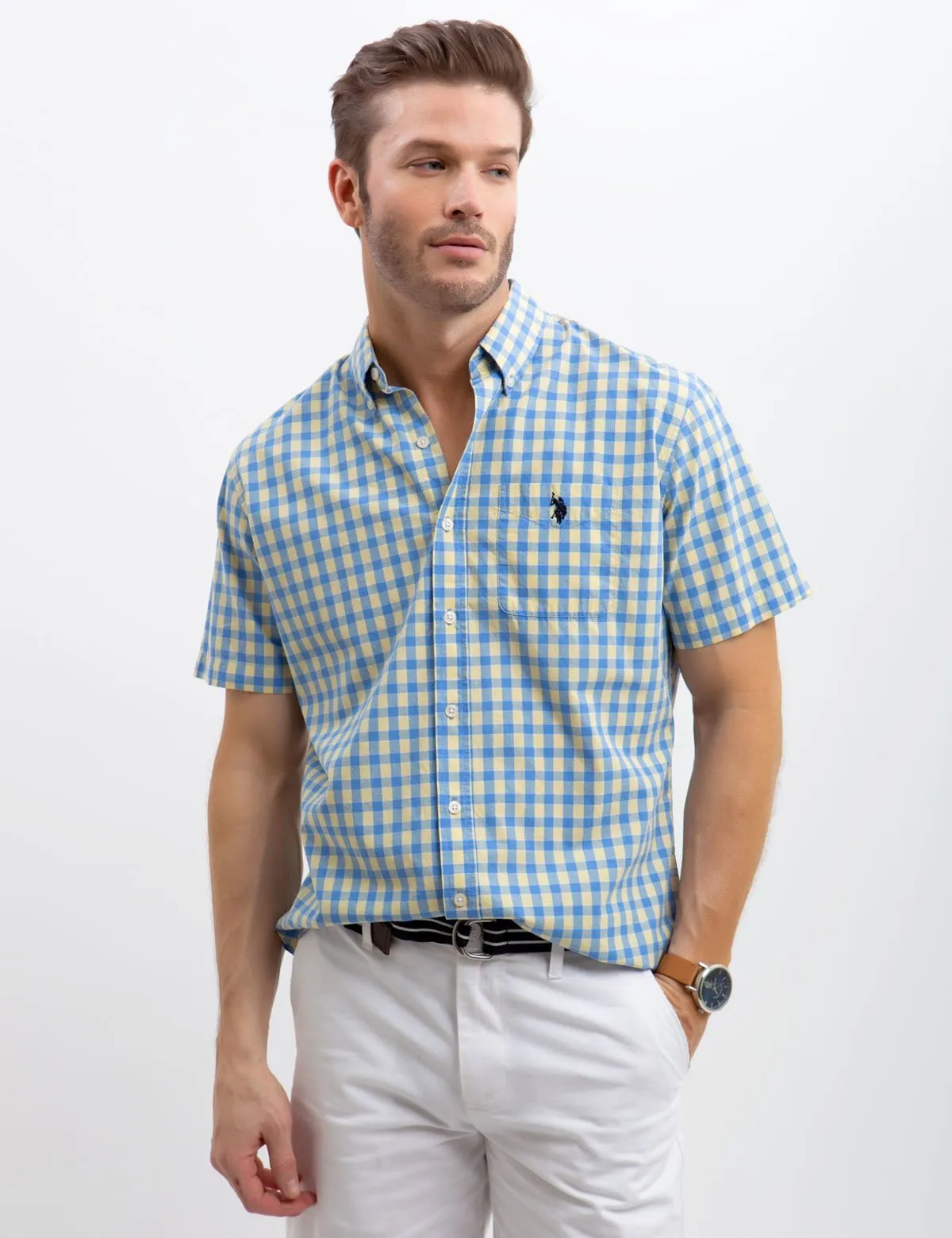 STRETCH SLIM POPLIN SHIRT sold by U.S. Polo Assn. product image thumbnail 2