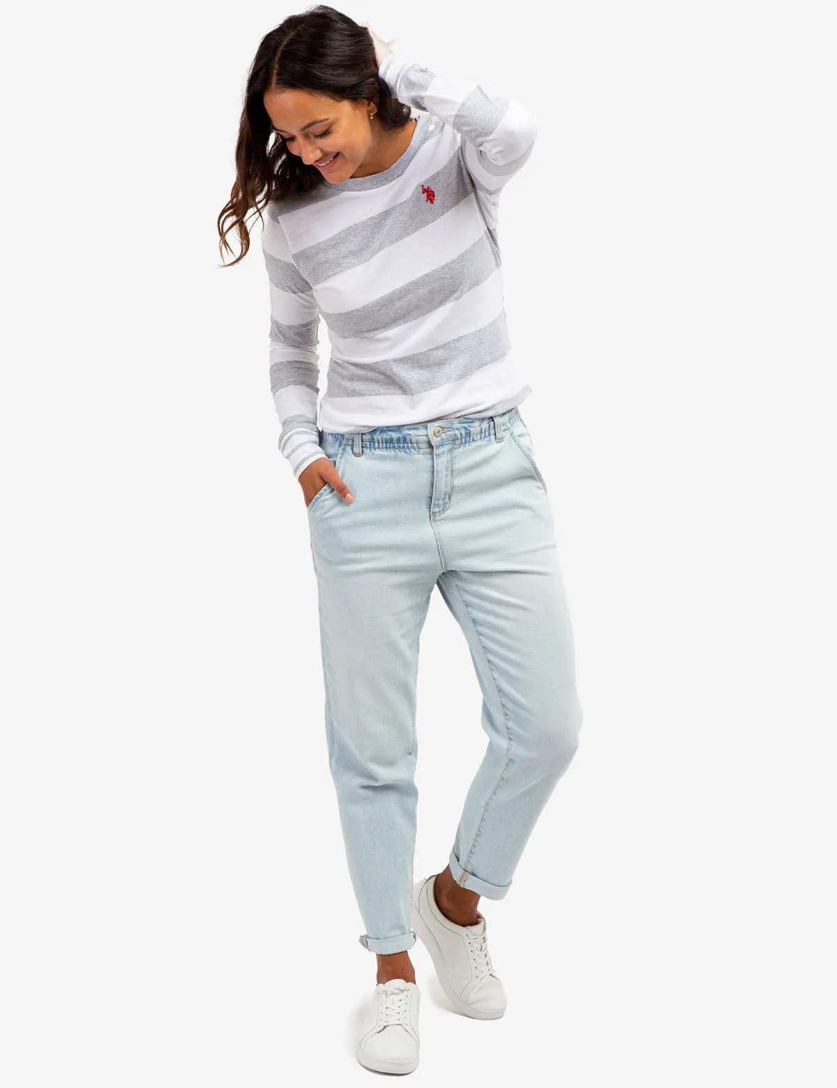 DUAL STRIPE LONG SLEEVE T-SHIRT sold by U.S. Polo Assn. product image thumbnail 5