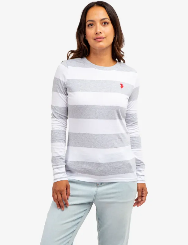 DUAL STRIPE LONG SLEEVE T-SHIRT made by U.S. Polo Assn.