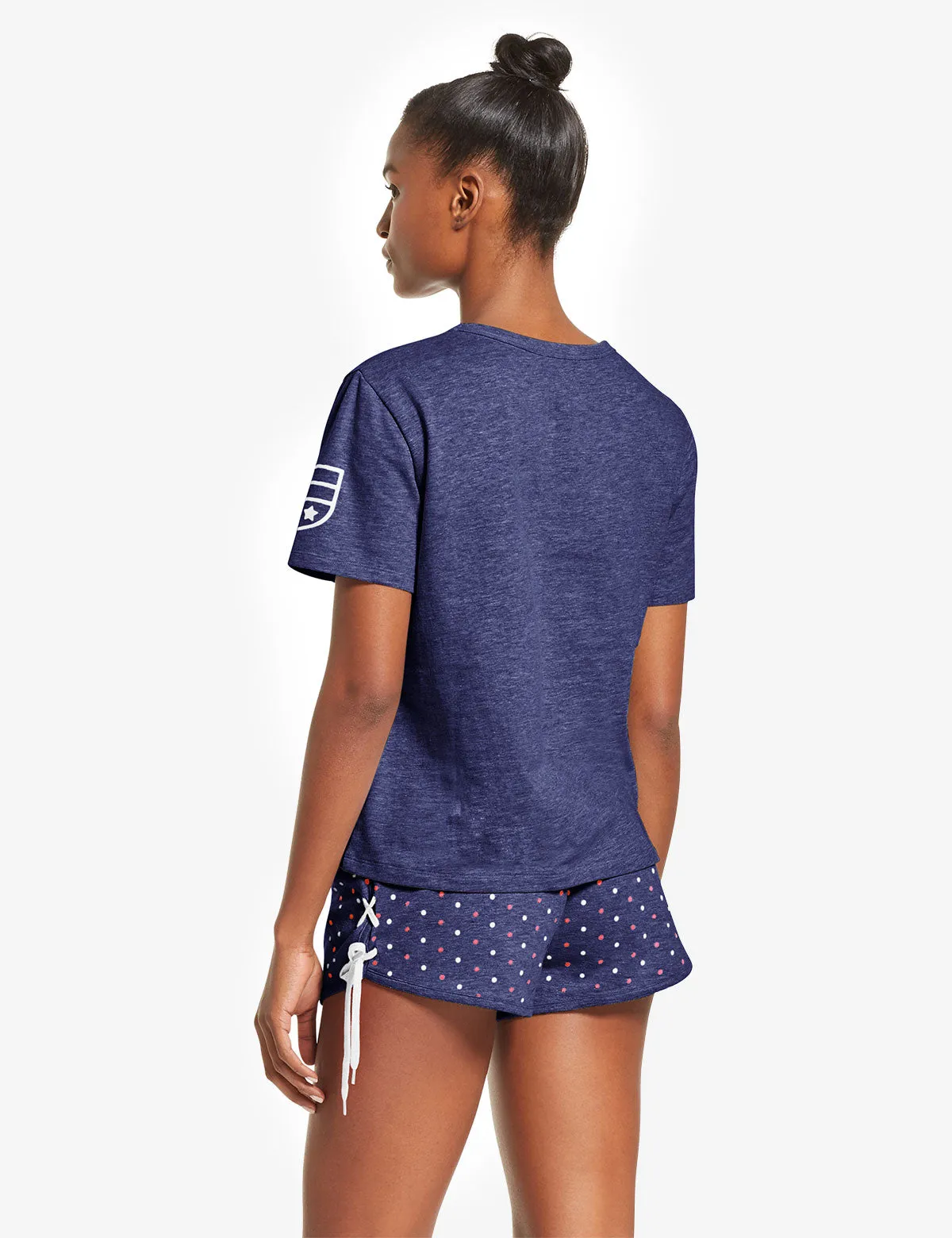 LACE UP DOT PRINT SHORTS SET sold by U.S. Polo Assn. product image thumbnail 2