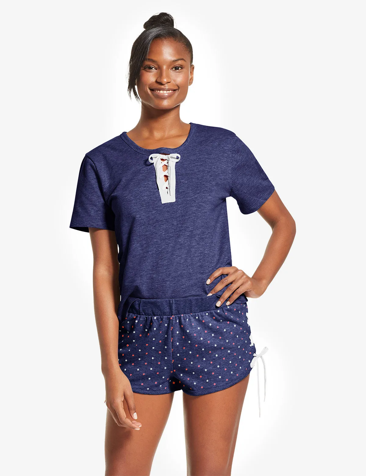 LACE UP DOT PRINT SHORTS SET sold by U.S. Polo Assn.