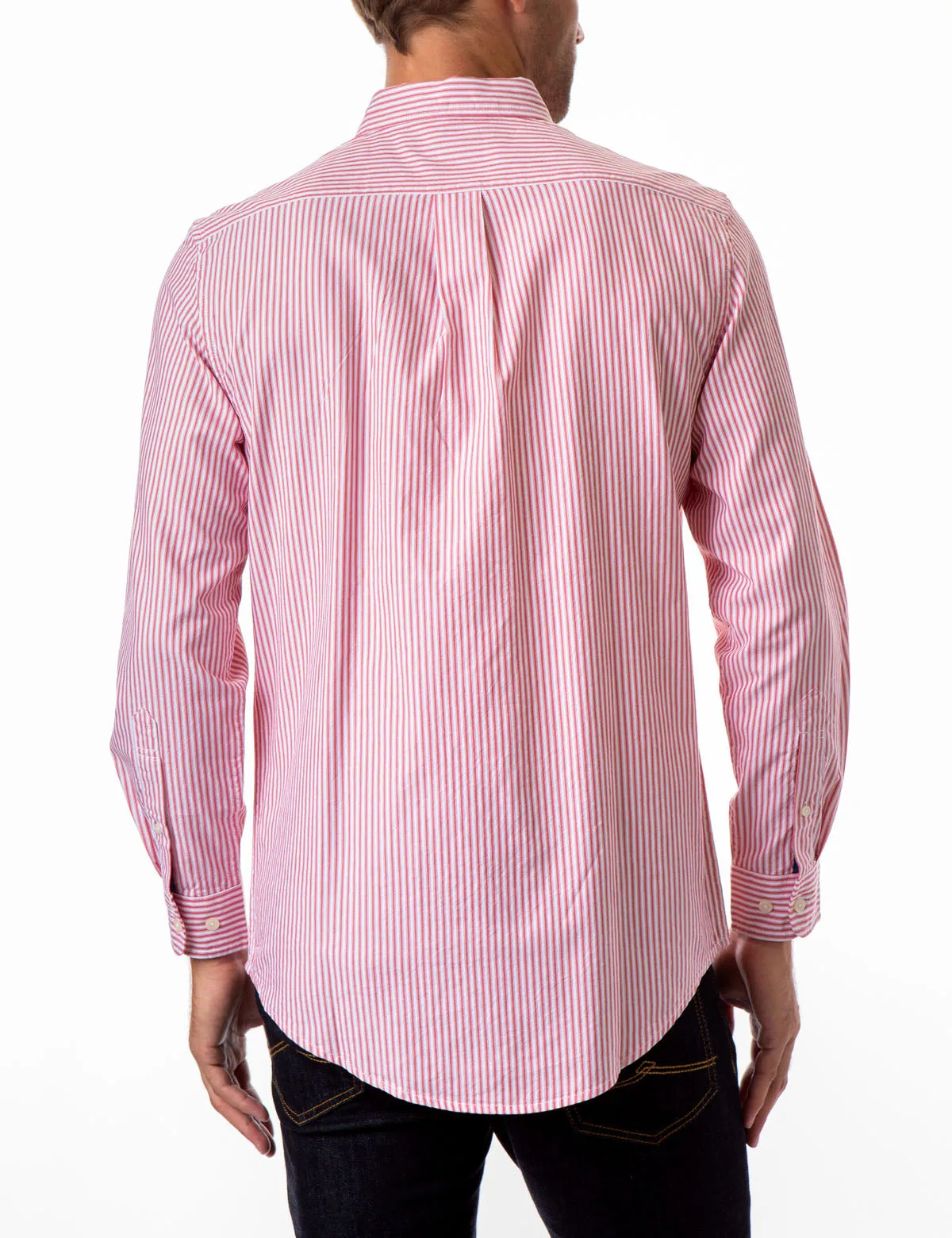 STRIPED LONG SLEEVE OXFORD SHIRT sold by U.S. Polo Assn. product image thumbnail 5