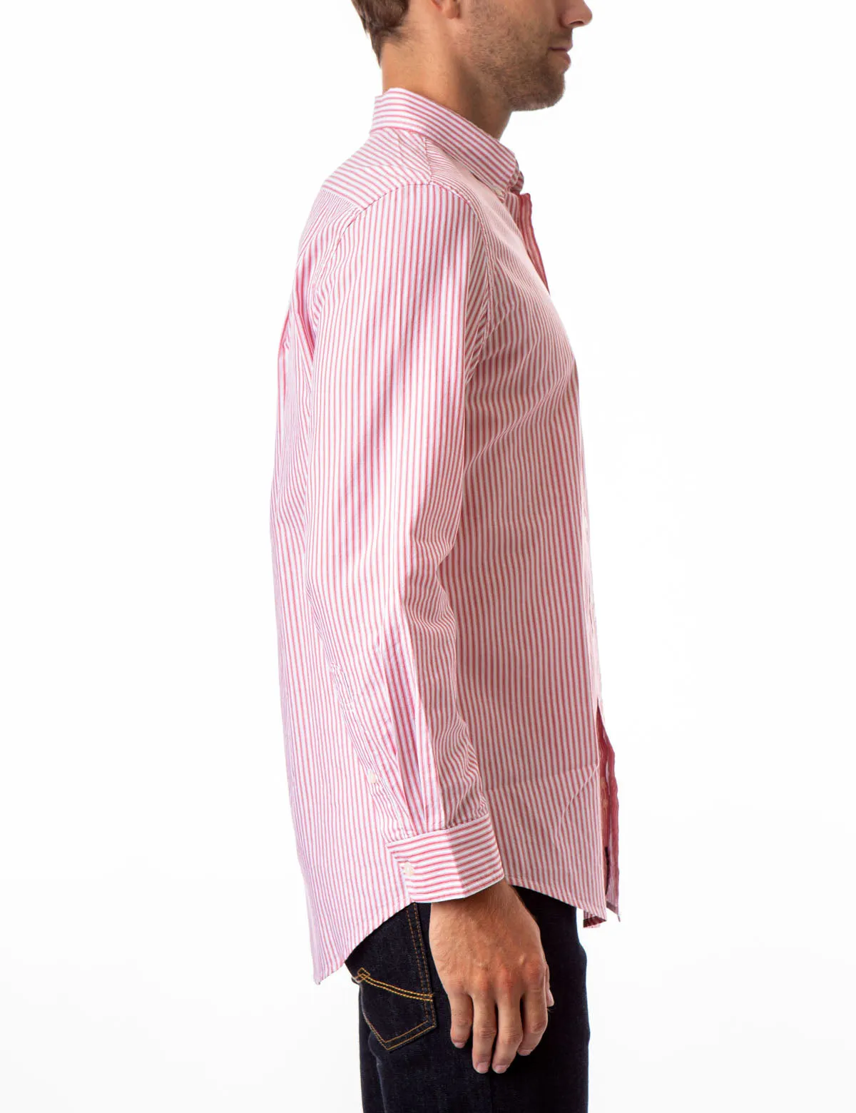 STRIPED LONG SLEEVE OXFORD SHIRT sold by U.S. Polo Assn. product image thumbnail 4