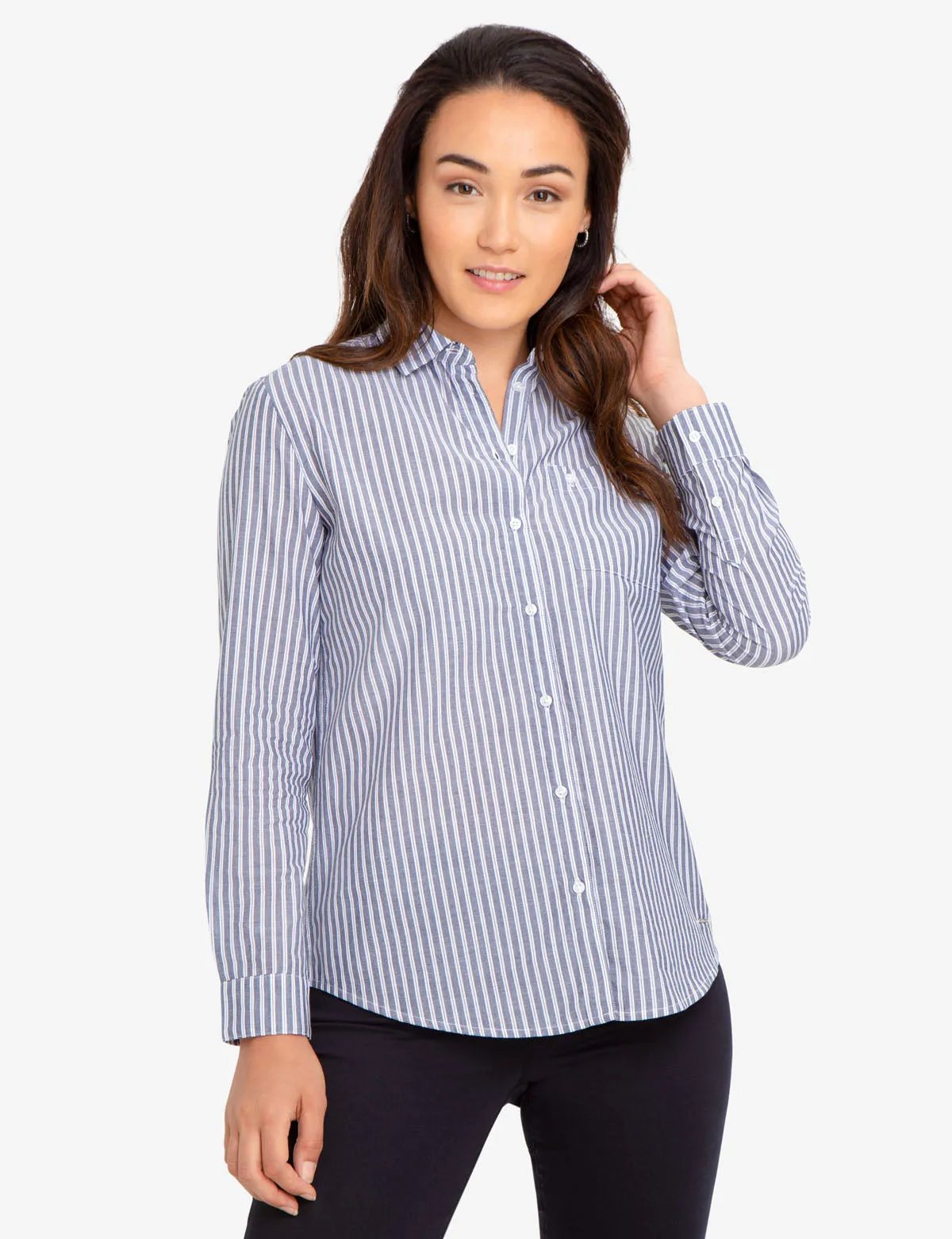 BUTTON POCKET STRIPED SHIRT sold by U.S. Polo Assn.