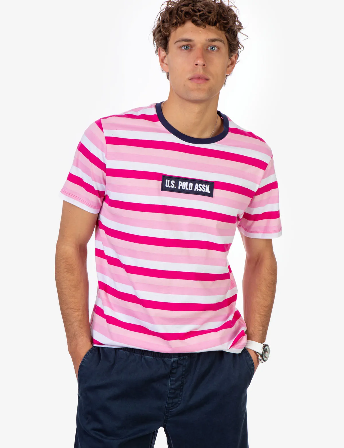 U.S. POLO ASSN. MULTI STRIPE T-SHIRT sold by U.S. Polo Assn.