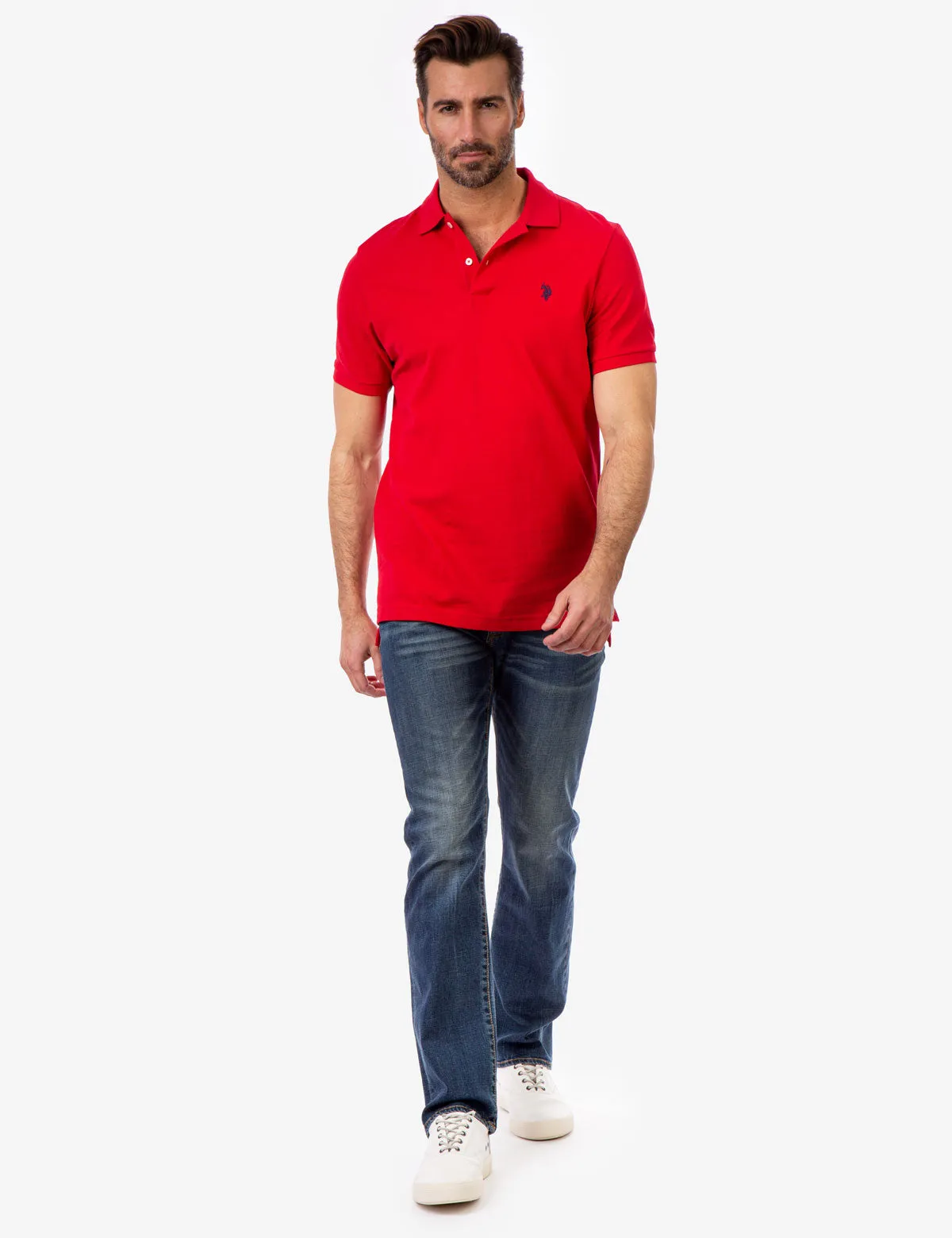 SOLID PIQUE SMALL LOGO POLO SHIRT sold by U.S. Polo Assn. product image thumbnail 5