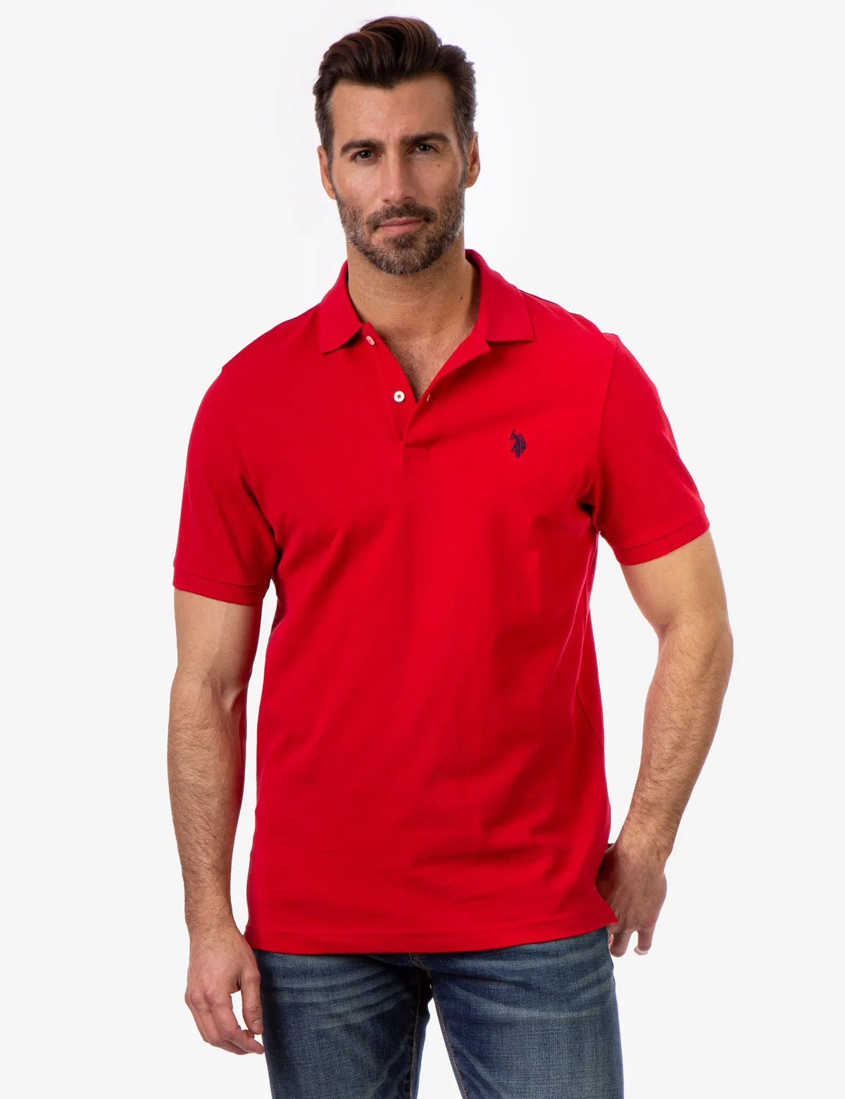 SOLID PIQUE SMALL LOGO POLO SHIRT sold by U.S. Polo Assn. product image thumbnail 4