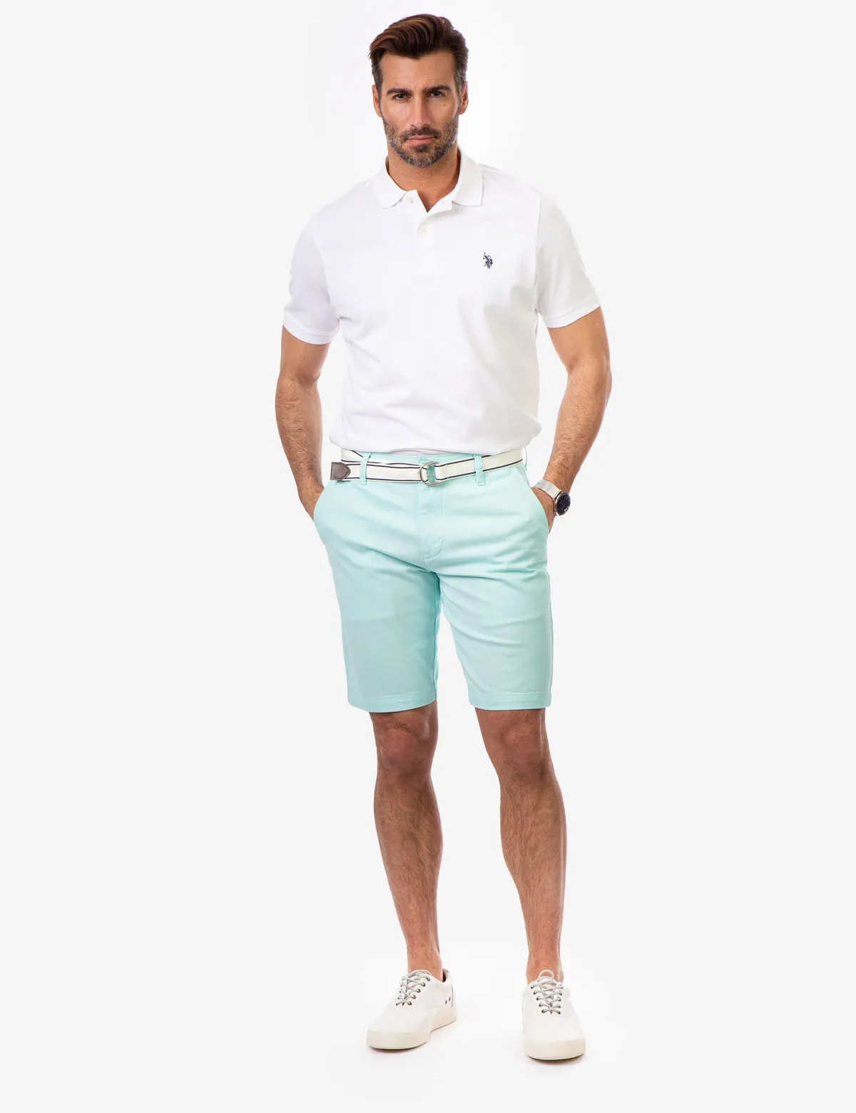 SOLID PIQUE SMALL LOGO POLO SHIRT sold by U.S. Polo Assn.