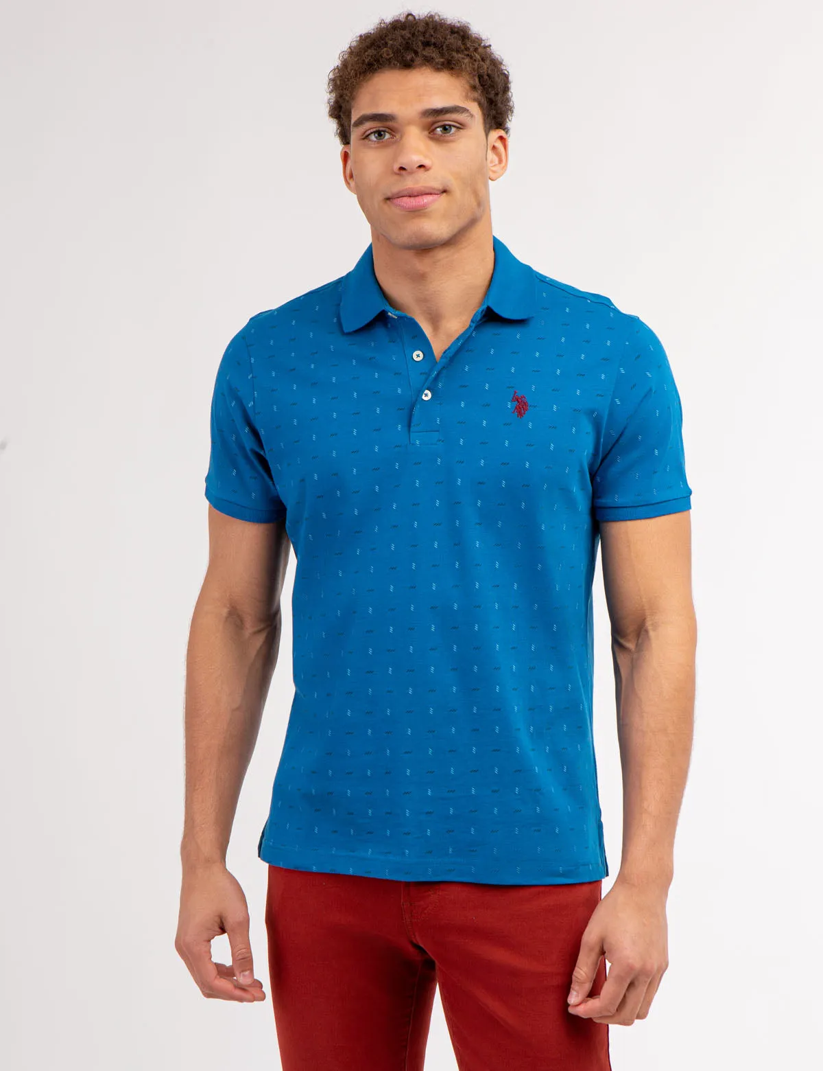 ALLOVER PRINTED JERSEY POLO SHIRT sold by U.S. Polo Assn. product image thumbnail 5