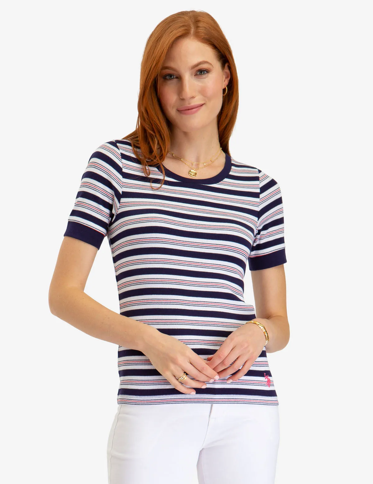 STRIPED RIB TOP sold by U.S. Polo Assn. product image thumbnail 4