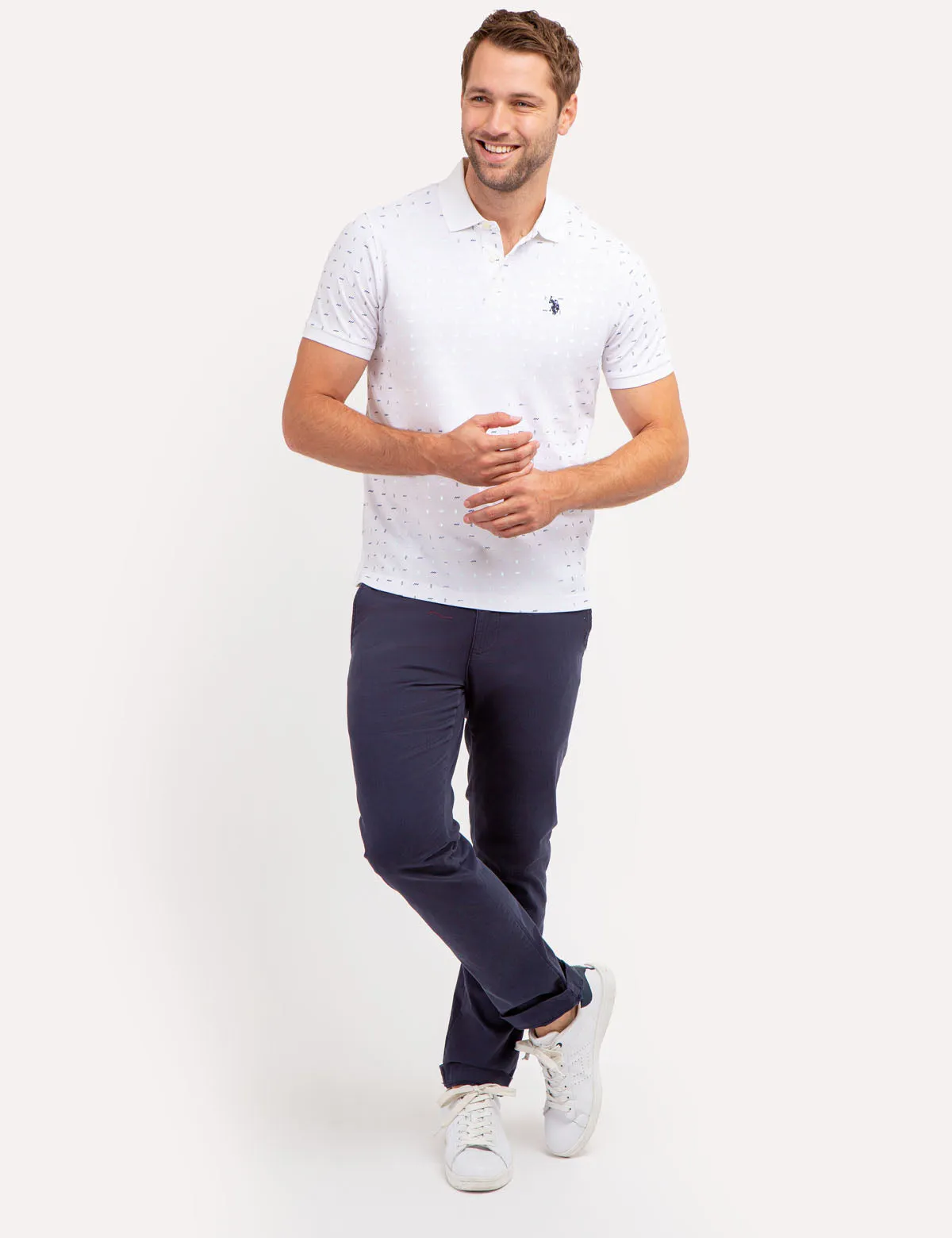 ALLOVER PRINTED JERSEY POLO SHIRT sold by U.S. Polo Assn. product image thumbnail 3