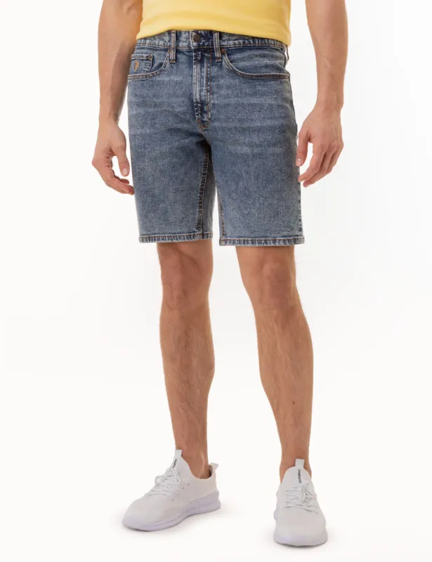 SLIM STRAIGHT 5 POCKET DENIM SHORTS sold by U.S. Polo Assn.