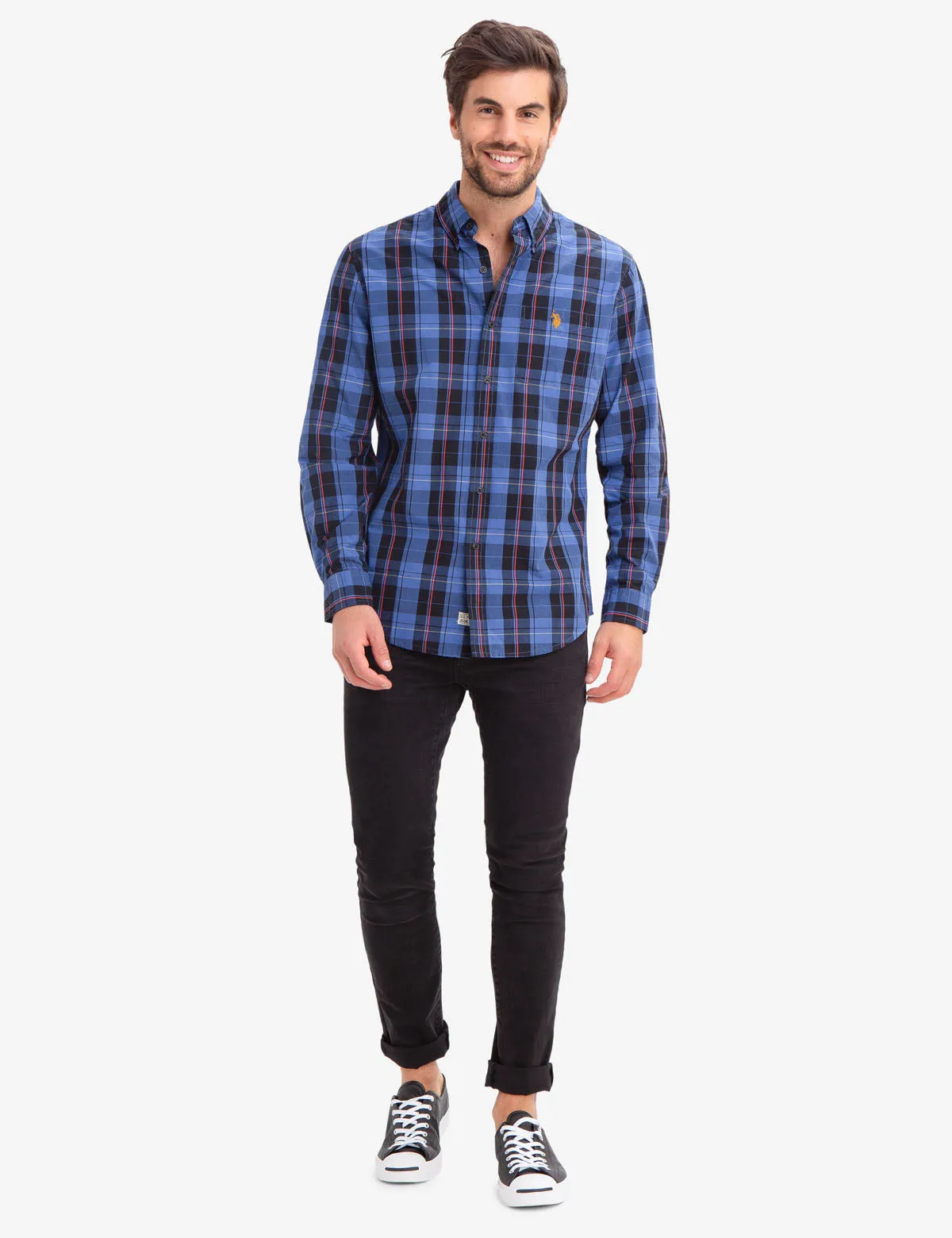 LARGE PLAID POPLIN SHIRT sold by U.S. Polo Assn. product image thumbnail 2