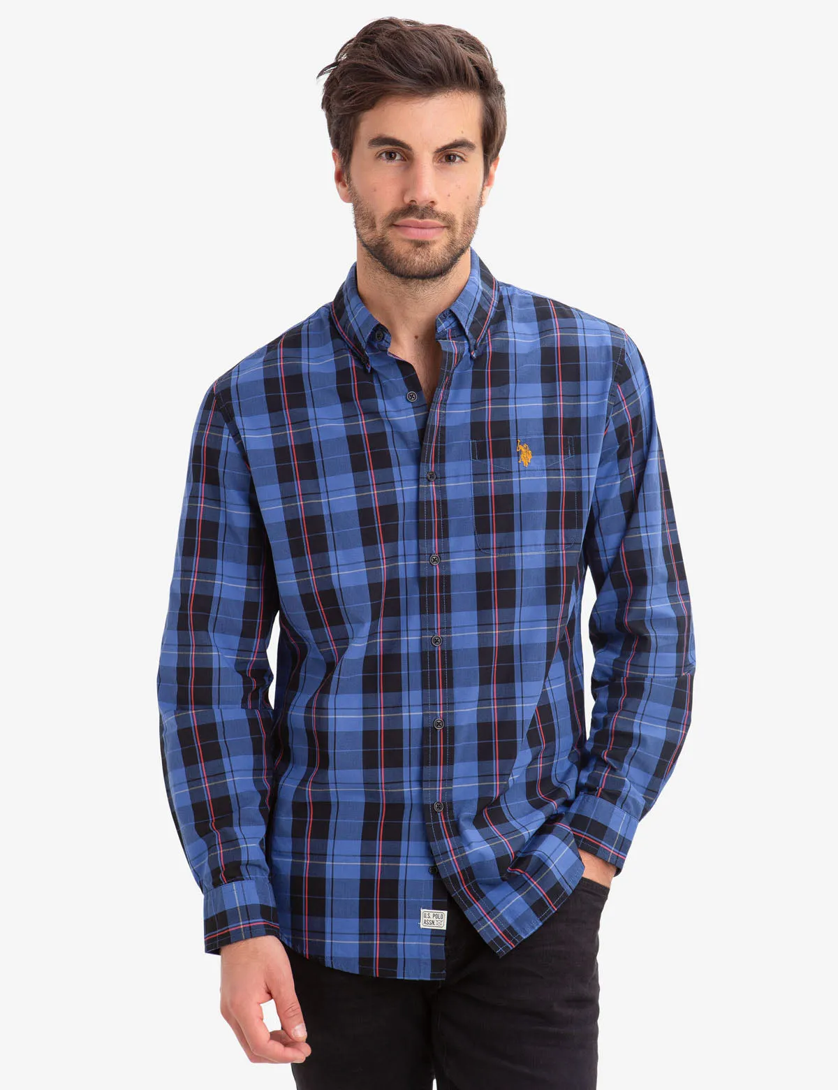 LARGE PLAID POPLIN SHIRT sold by U.S. Polo Assn.
