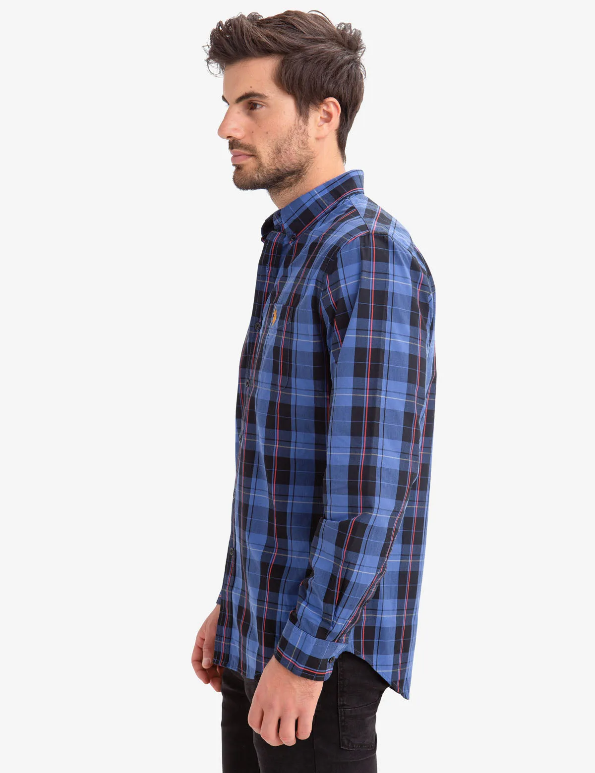 LARGE PLAID POPLIN SHIRT sold by U.S. Polo Assn. product image thumbnail 3