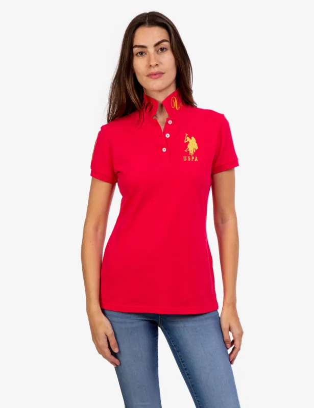 USPA METALLIC PRINT POLO SHIRT sold by U.S. Polo Assn.