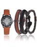 MENS BROWN STRAP WATCH AND BRACELETS SET sold by U.S. Polo Assn.