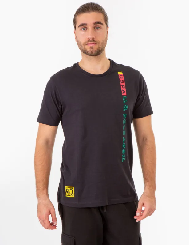 USPA VERTICAL PRINT CREW NECK T-SHIRT sold by U.S. Polo Assn.