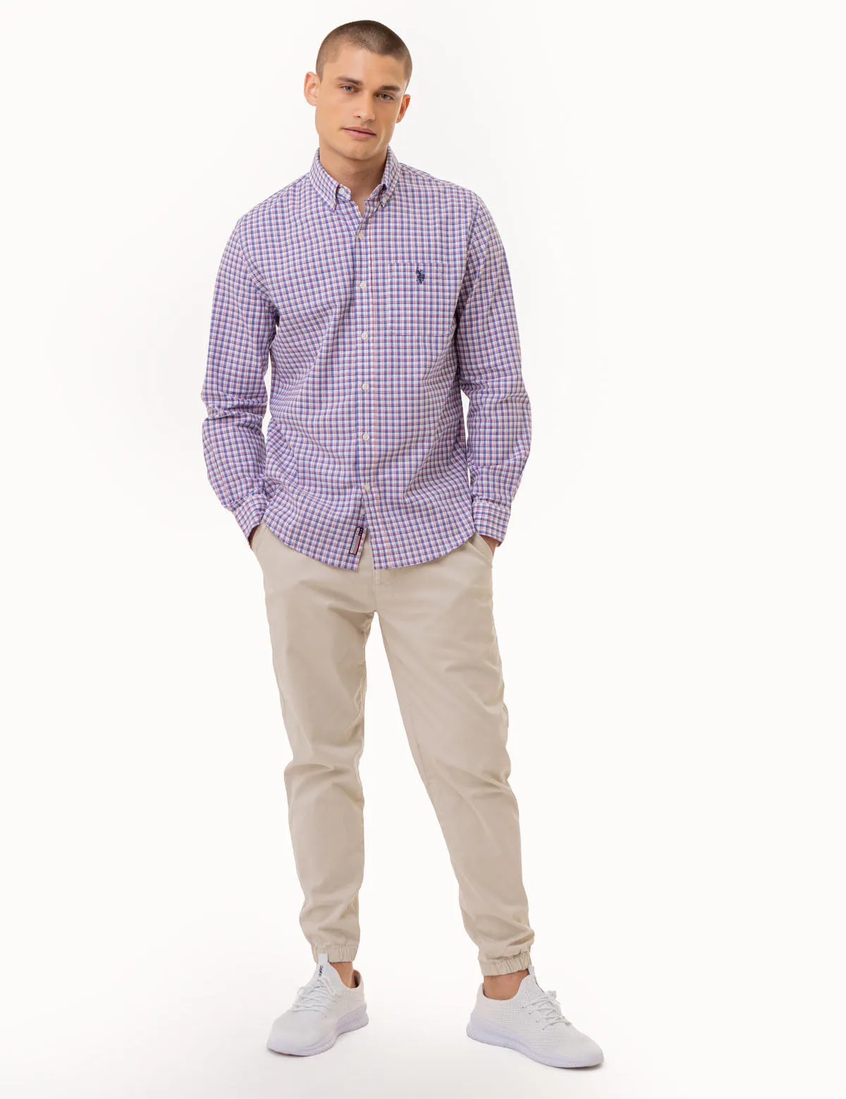 PLAID LONG SLEEVE WOVEN SHIRT WITH POCKET sold by U.S. Polo Assn. product image thumbnail 2