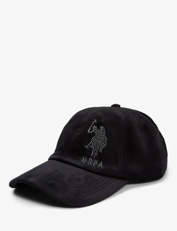 VELVET & RHINESTONE LOGO BASEBALL HAT sold by U.S. Polo Assn.