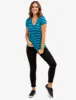 STRIPED V-NECK T-SHIRT sold by U.S. Polo Assn.