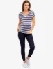 STRIPED V-NECK T-SHIRT sold by U.S. Polo Assn.