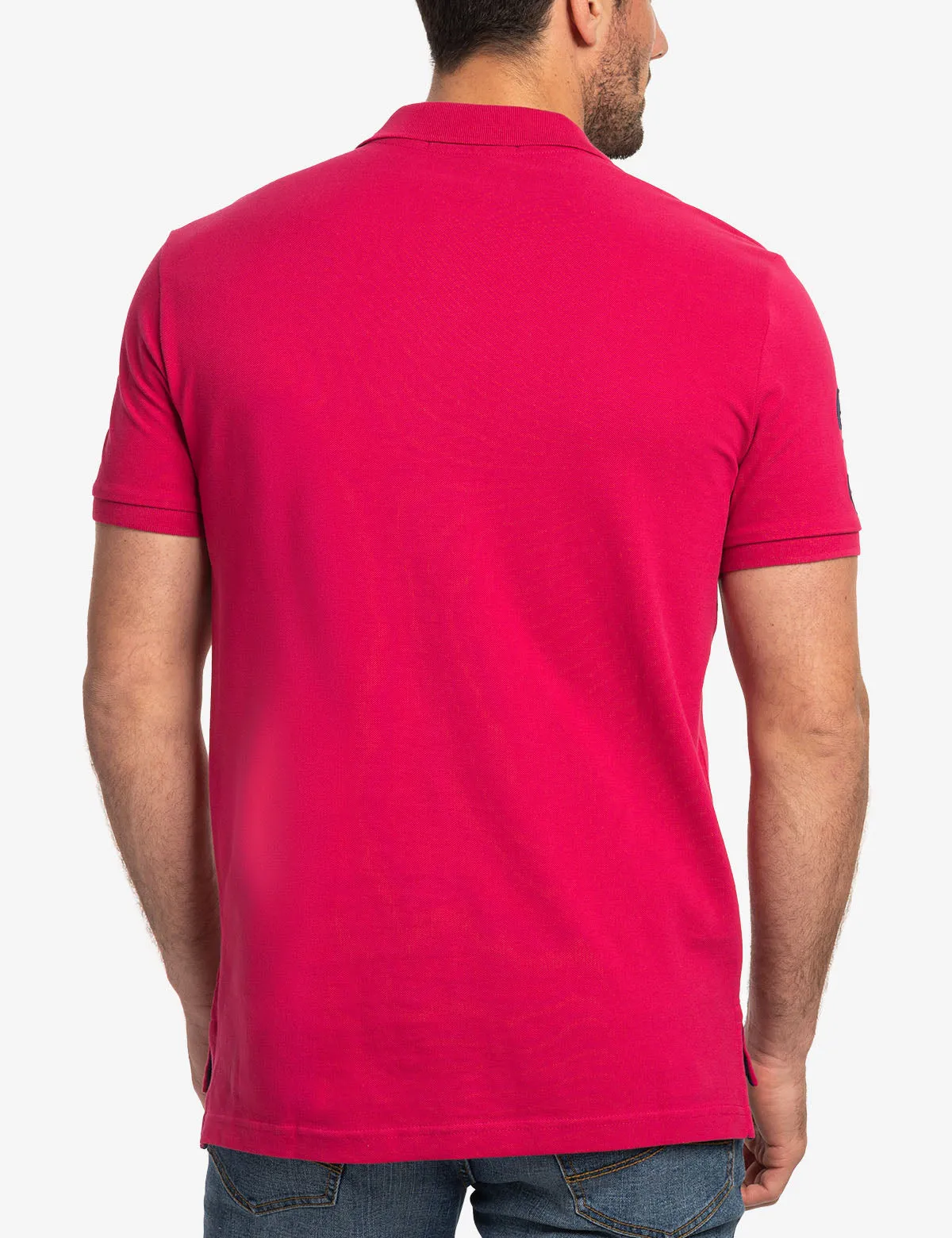 MULTI COLOR BIG LOGO SOLID POLO SHIRT sold by U.S. Polo Assn. product image thumbnail 4