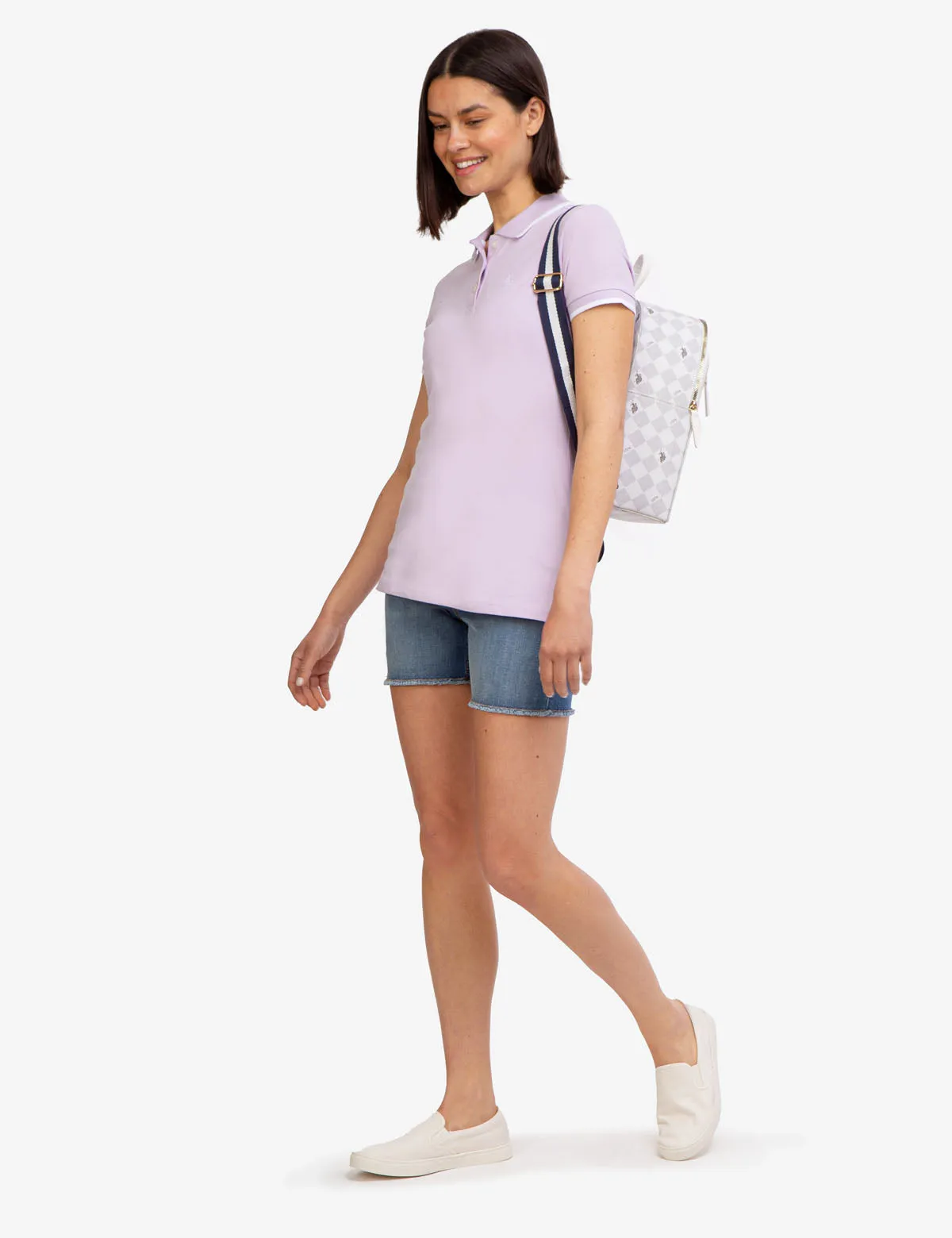 HIGH RISE DESTRUCTED DENIM SHORTS sold by U.S. Polo Assn. product image thumbnail 2