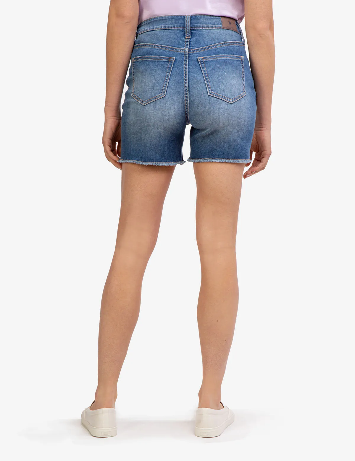 HIGH RISE DESTRUCTED DENIM SHORTS sold by U.S. Polo Assn. product image thumbnail 5