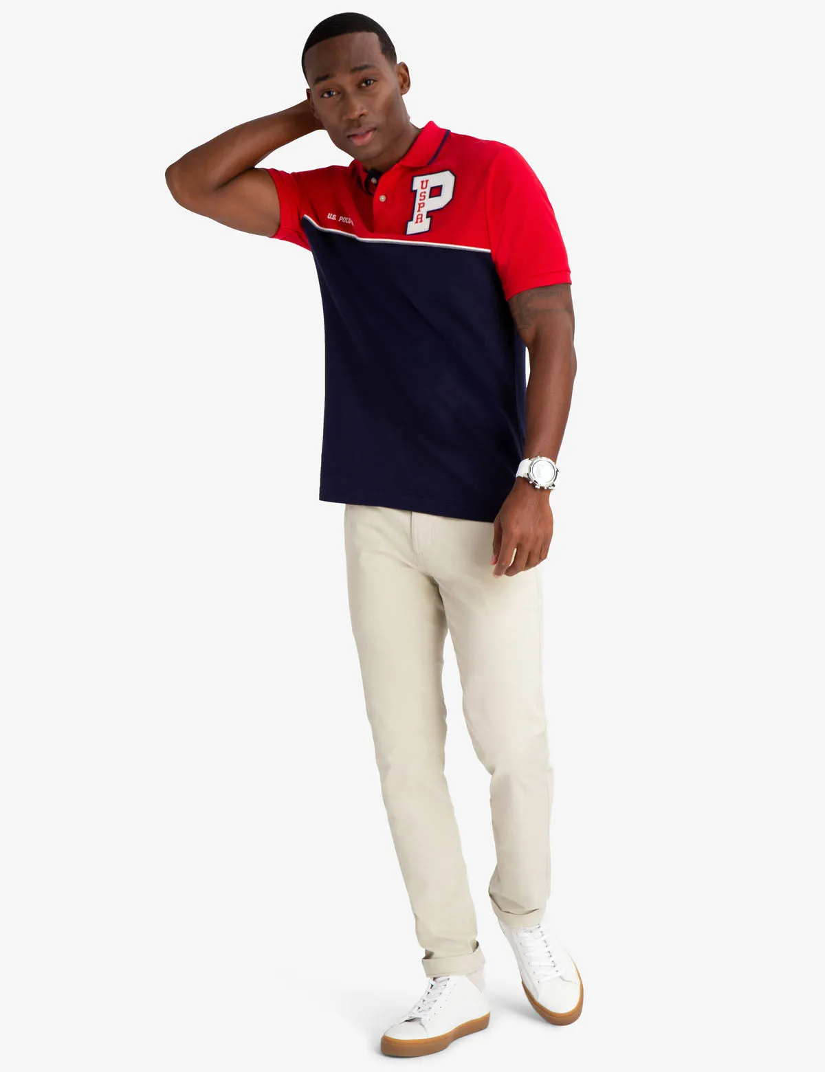 COLORBLOCK USPA PATCH POLO SHIRT sold by U.S. Polo Assn. product image thumbnail 2