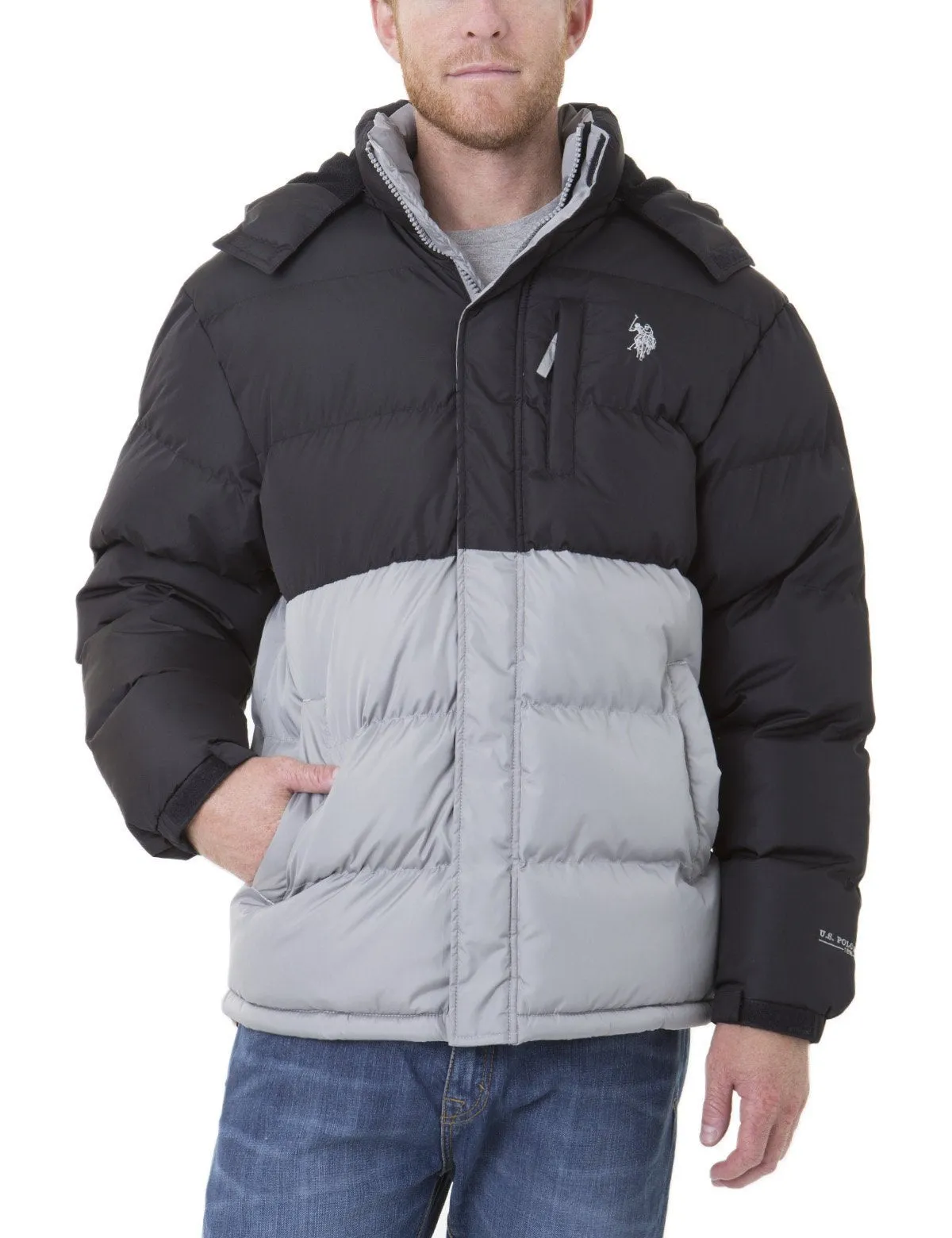 COLORBLOCK BUBBLE JACKET sold by U.S. Polo Assn.