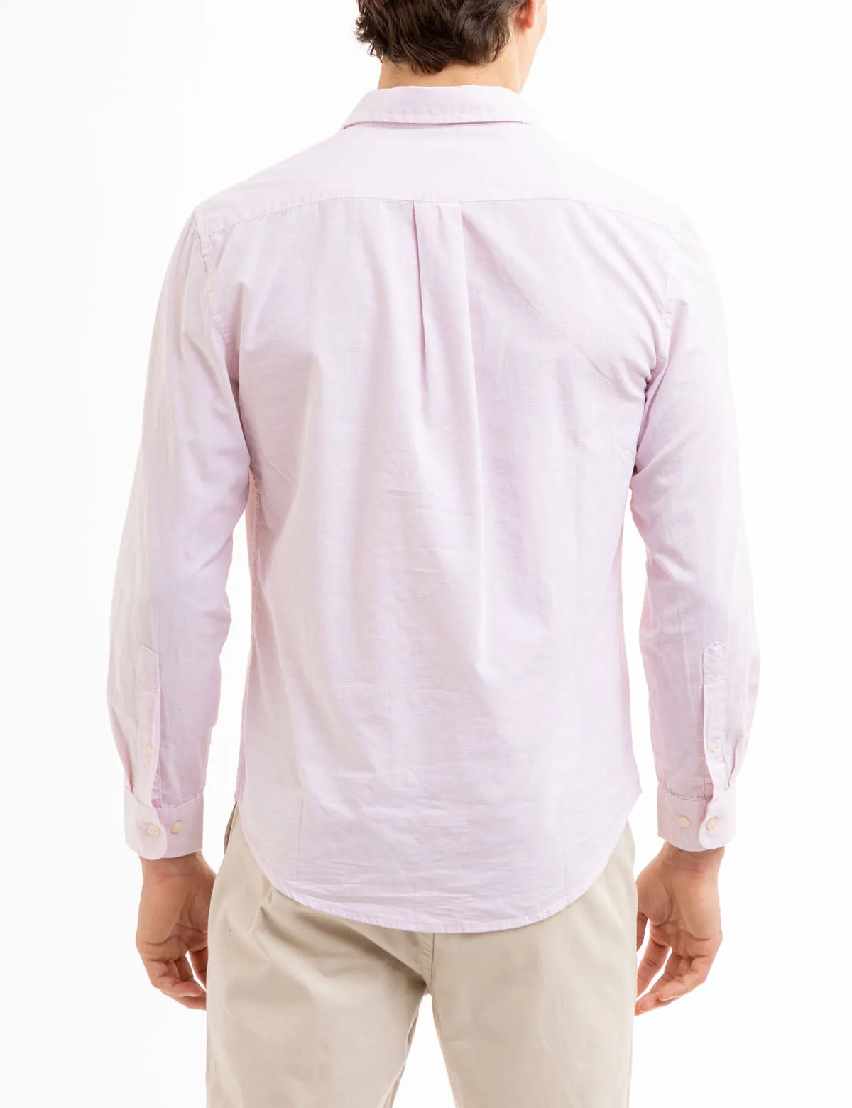 LONG SLEEVE HEATHER POPLIN WOVEN SHIRT sold by U.S. Polo Assn. product image thumbnail 3