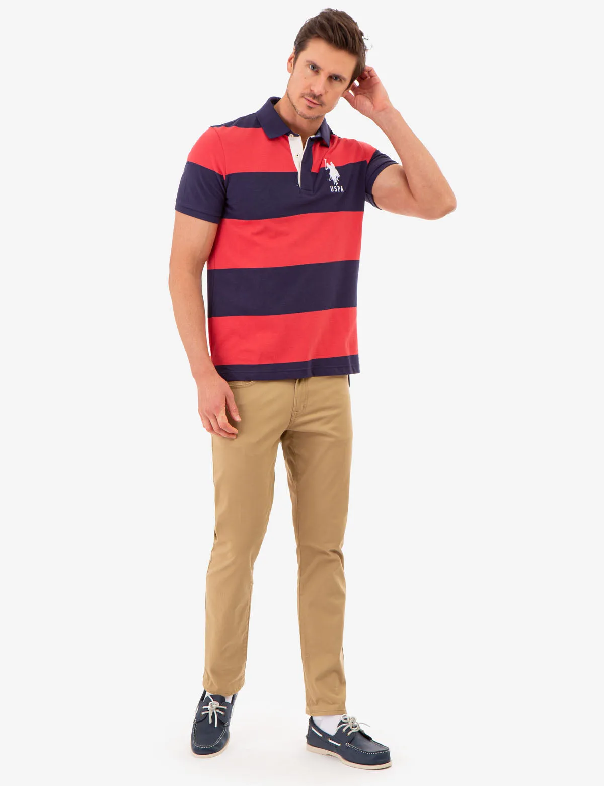 RUGBY STRIPE POLO SHIRT sold by U.S. Polo Assn. product image thumbnail 2