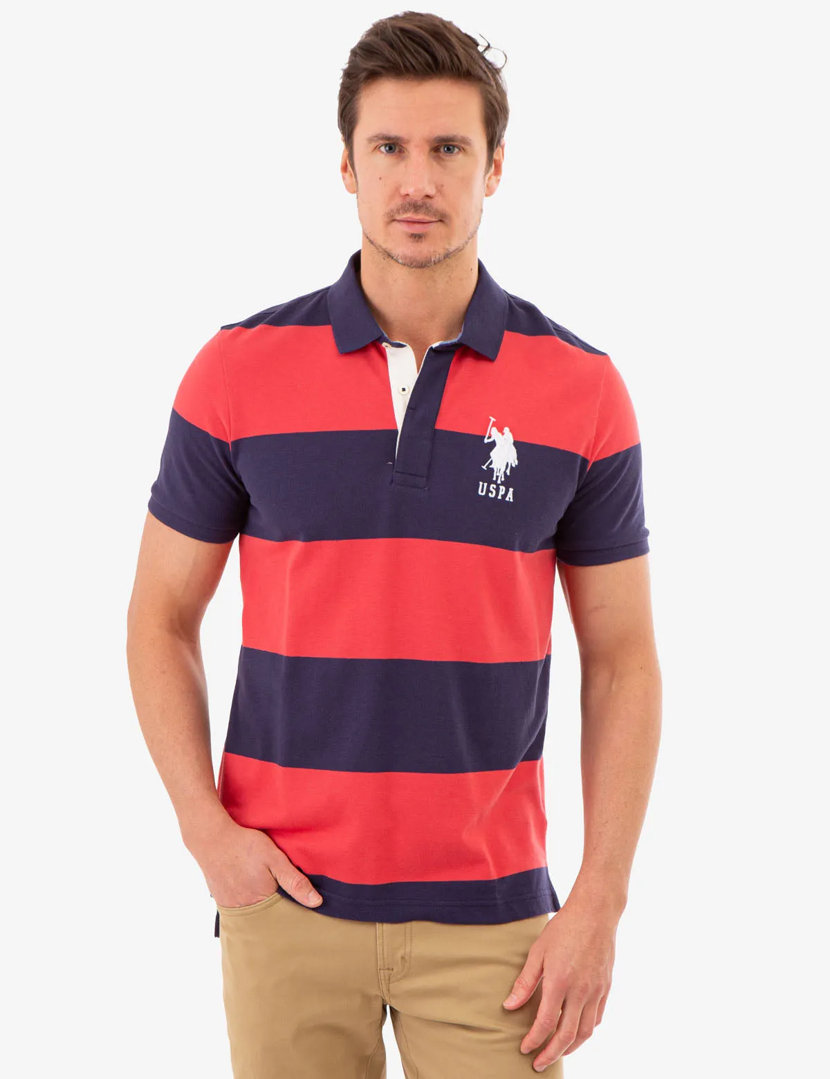 RUGBY STRIPE POLO SHIRT sold by U.S. Polo Assn.