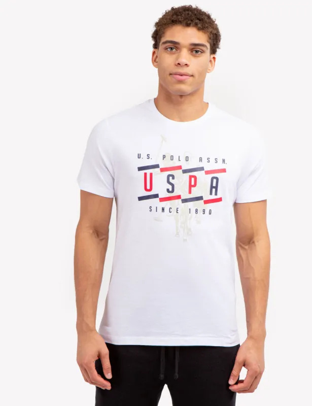 USPA BROKEN GRAPHIC JERSEY T-SHIRT sold by U.S. Polo Assn.