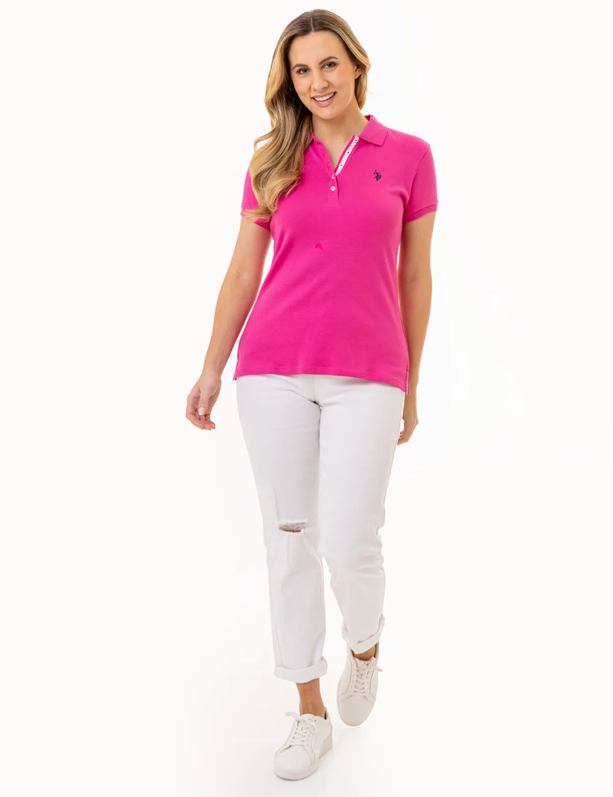 SOLID INTERLOCK POLO SHIRT sold by U.S. Polo Assn. product image thumbnail 2