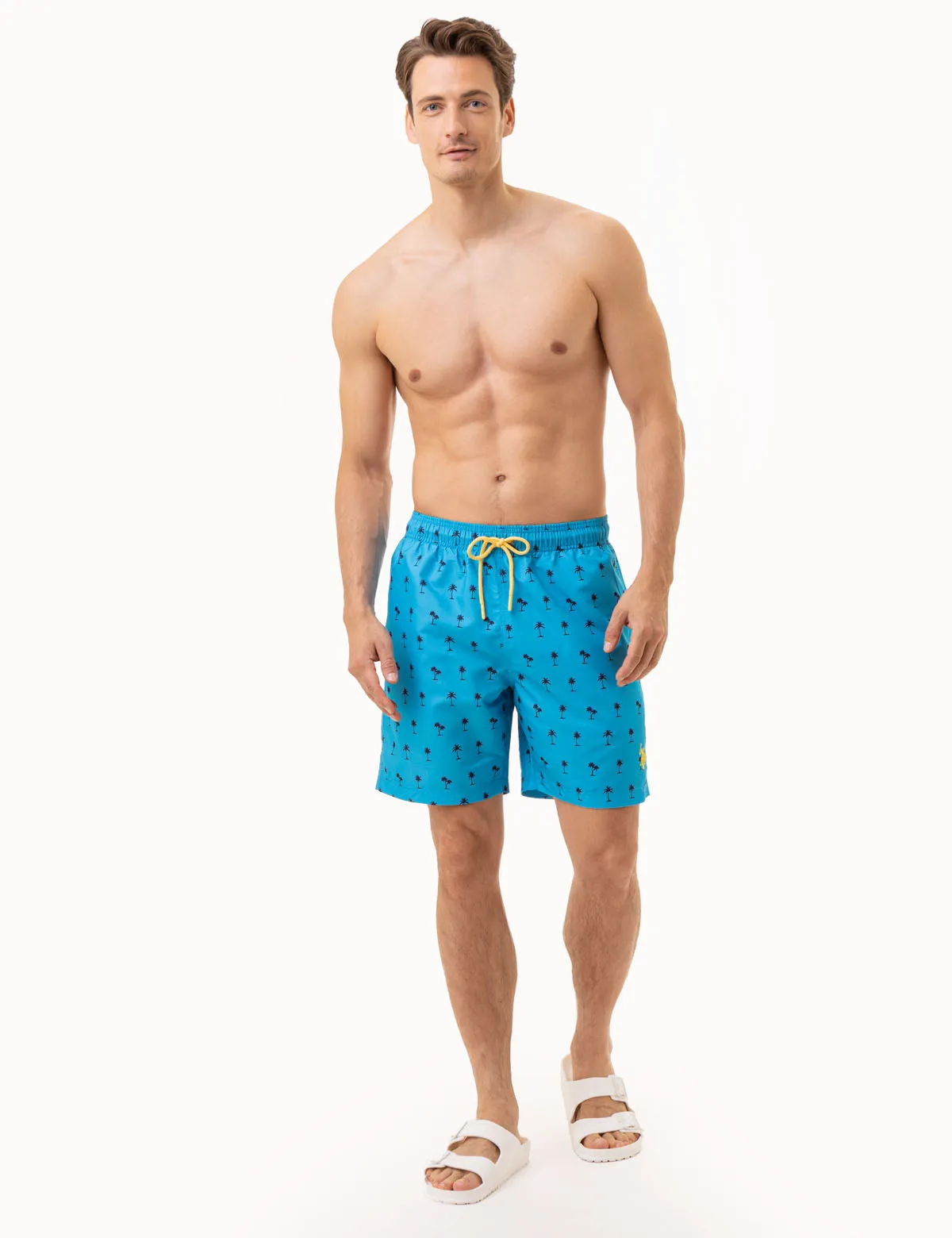 7 PALM TREE PRINT SWIM TRUNKS sold by U.S. Polo Assn. product image thumbnail 2