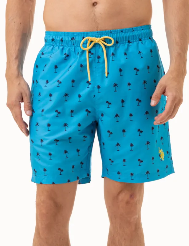 7 PALM TREE PRINT SWIM TRUNKS sold by U.S. Polo Assn.